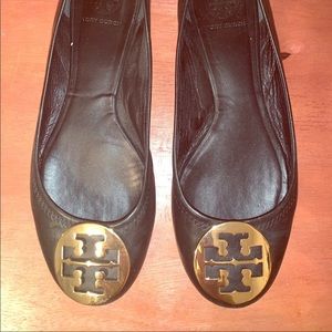 Tory Burch Black Flats